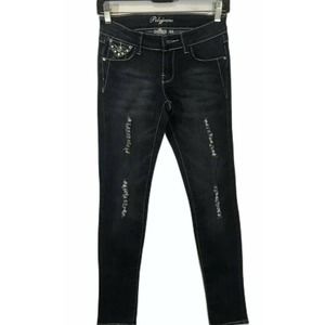 Polyjeans Skinny Jeans with Stretch Size 1 BLING